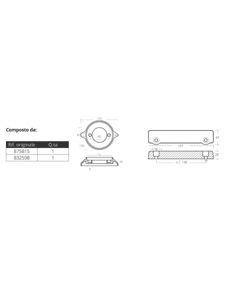 KIT ANODI PER VOLVO 280