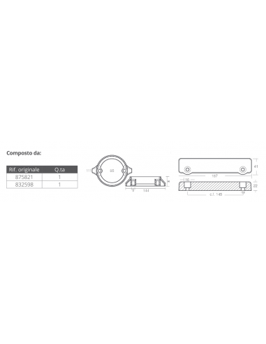 KIT ANODI PER VOLVO 280 DUAL PROP