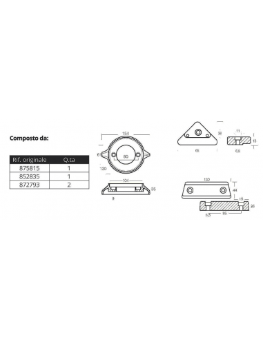 KIT ANODI PER VOLVO 290 C