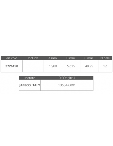 GIRANTE JABSCO 13554-6001