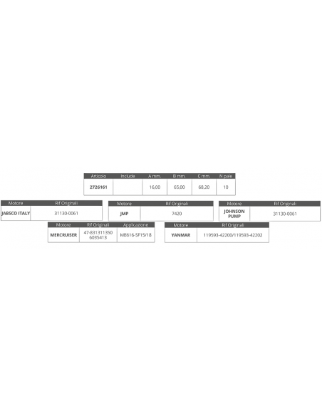 GIRANTE YANMAR 119593-42200
