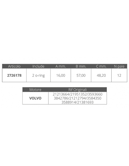 GIRANTE VOLVO 3842786