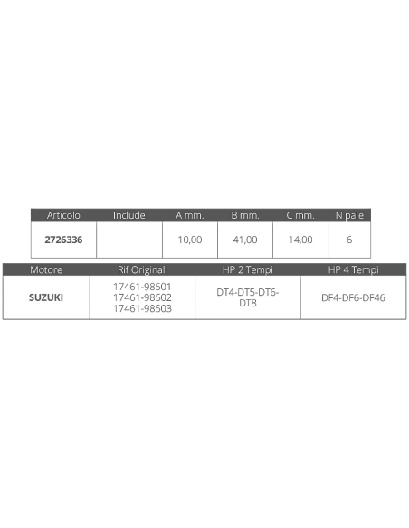 GIRANTE SUZUKI 2T 2-2,2-4-5-6-8 HP