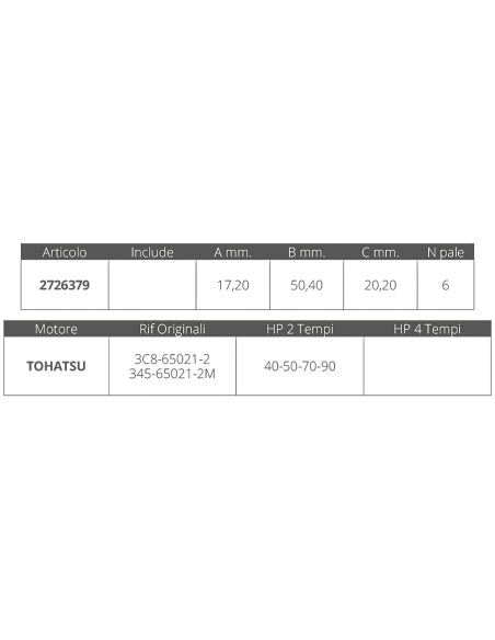 GIRANTE TOHATSU 2T 40-50 HP