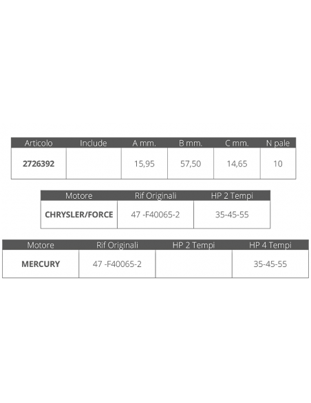 GIR. MERCURY-FORCE R.O. 47-F40065-2