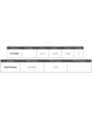 GIRANTE WHITEHEAD 2T 6-12 HP