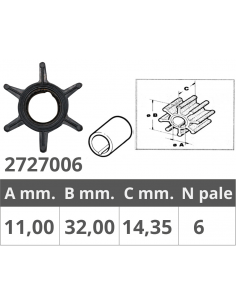 GIRANTE MERCURY 2T 3,5-3,6-4-5 HP