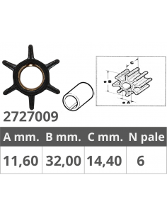 GIRANTE MERCURY 2T 6-9,8 HP