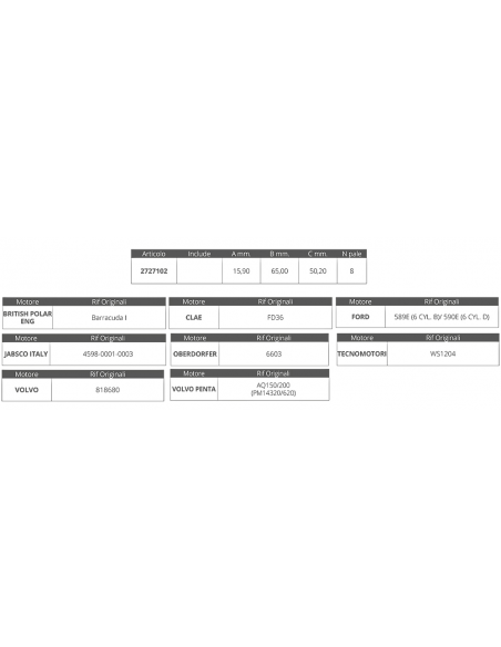 GIRANTE JABSCO 4598-0001