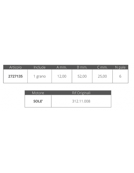 GIRANTE SOLE' 312.11.008