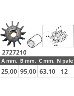 GIRANTE ORIGINALE JABSCO 17935-0001-0003