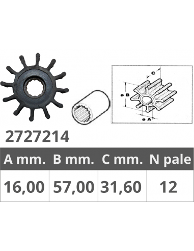 GIRANTE ORIGINALE JABSCO  1210-0001/3085-0001