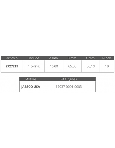 GIRANTE ORIGINALE JABSCO 17937-0001-0003