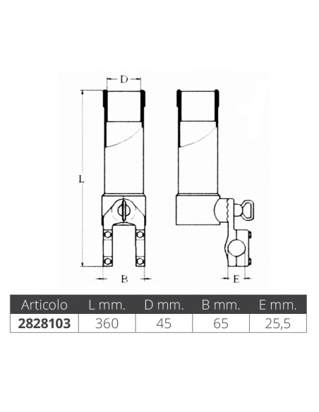 PORTACANNA ORIENTABILE PER PULPITI
