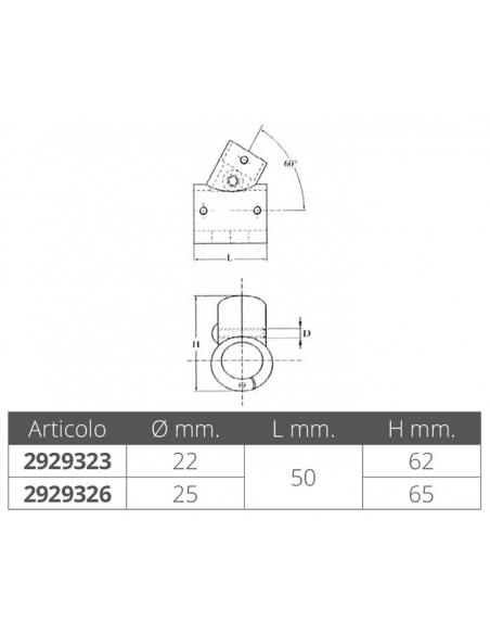 RACCORDO A TEE INCLINATO APRIBILE