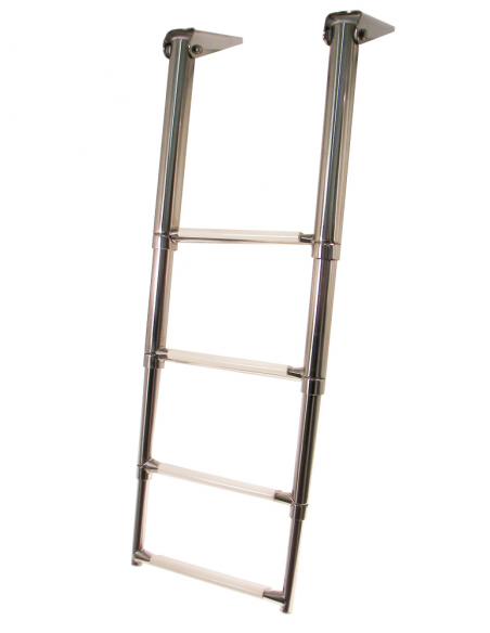 SCALETTE INOX TELESCOPICHE 4 GRADINI