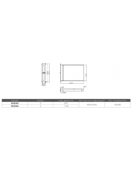 SCALETTE TELESCOPICHE A SCOMPARSA IN ACCIAO INOX