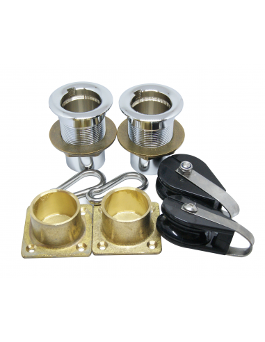 COPPIA DI GRUETTE IN ACCIAIO INOX
