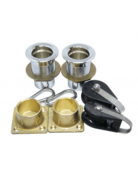 COPPIA DI GRUETTE IN ACCIAIO INOX COPPIA DI GRUETTE IN ACCIAIO INOX