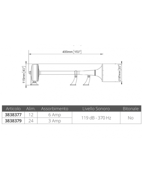 TROMBA CON PASSAGGIO FILO A SCOMPARSA EMX2