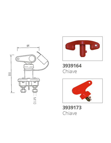STACCA BATTERIA UNIPOLARE 100A