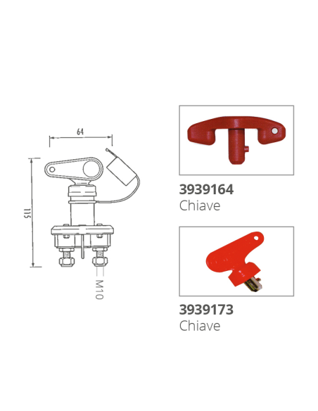 STACCA BATTERIA UNIPOLARE 100A