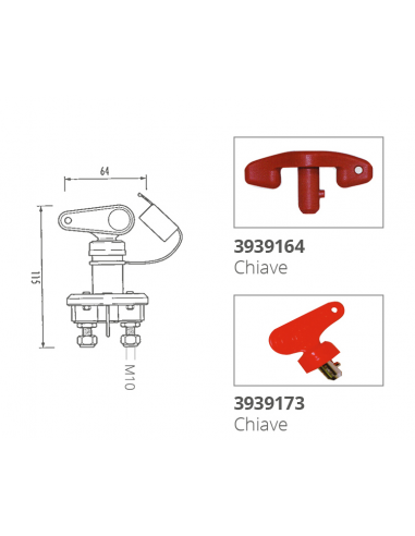 STACCA BATTERIA UNIPOLARE 140A