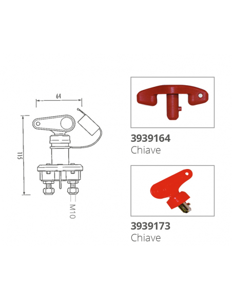 STACCA BATTERIA UNIPOLARE 140A