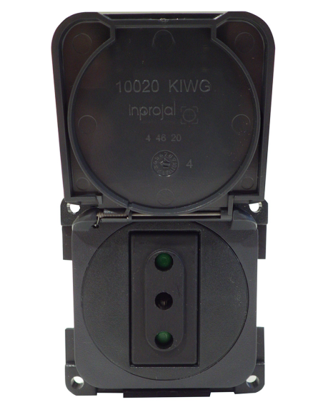 PRESA ITALIANA 230 V. CON CAPPUCCIO