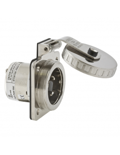 SPINA 2P+T 125/250 v. 50A IP56 IN ACCIAIO INOX