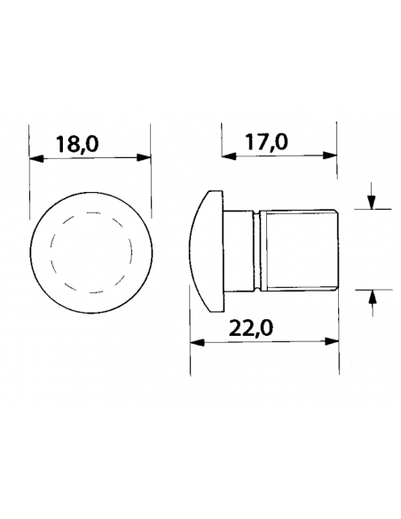 LUCE DI CORTESIA A 1 LED