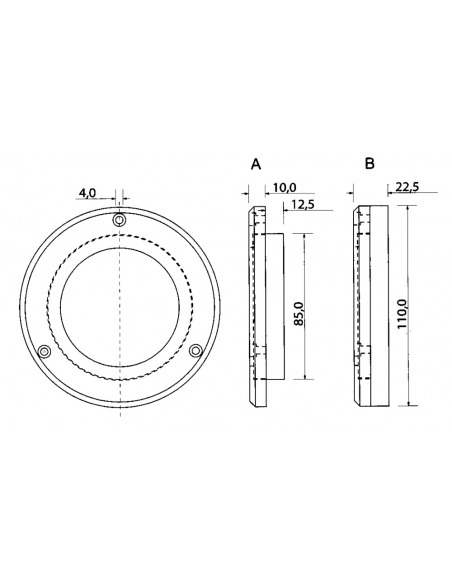 FARETTO SUBACQUEO A LED
