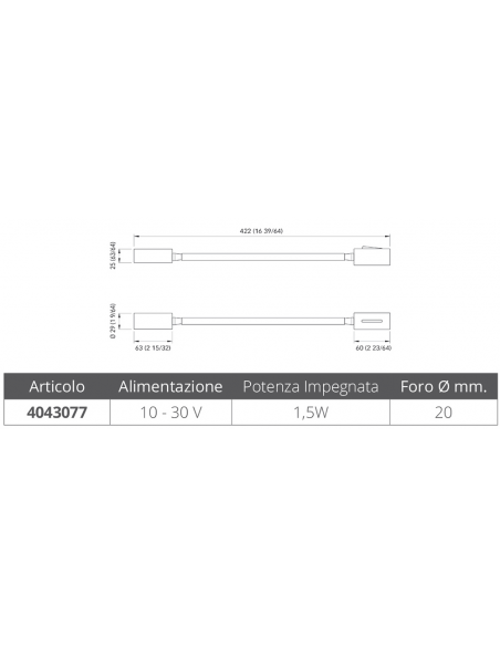 LUCE DI LETTURA A LED AUDREY