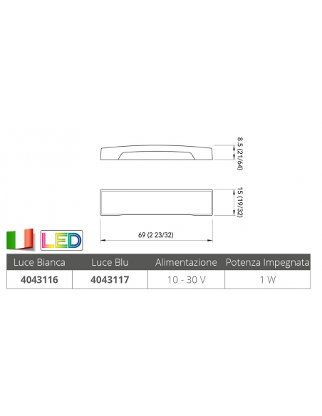 LUCE BLU DI CORTESIA TAB CPA 1
