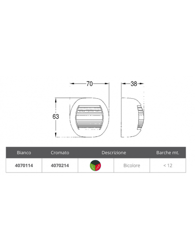 FANALE SERIE APOLLO BICOLORE