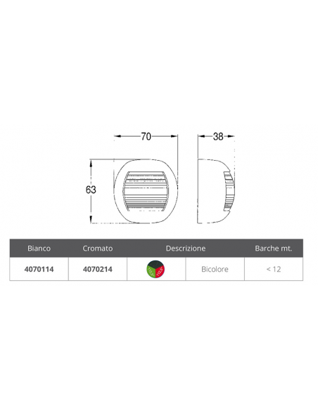 FANALE SERIE APOLLO BICOLORE FANALE SERIE APOLLO BICOLORE