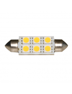 LAMPADINA A SILURO 6 LED SMD