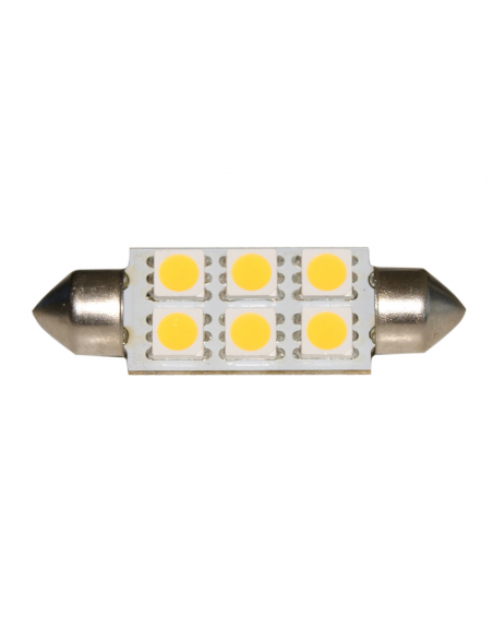 LAMPADINA A SILURO 6 LED SMD