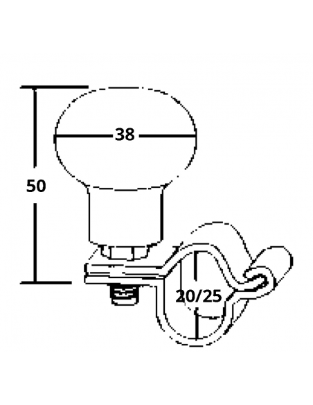 POMOLO GIREVOLE INOX