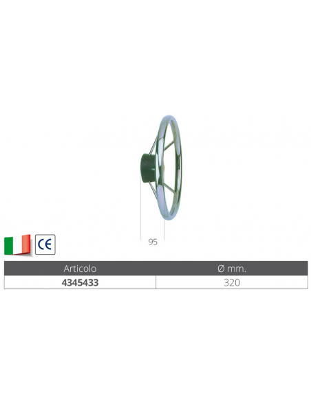 VOLANTE INOX Ø MM. 320