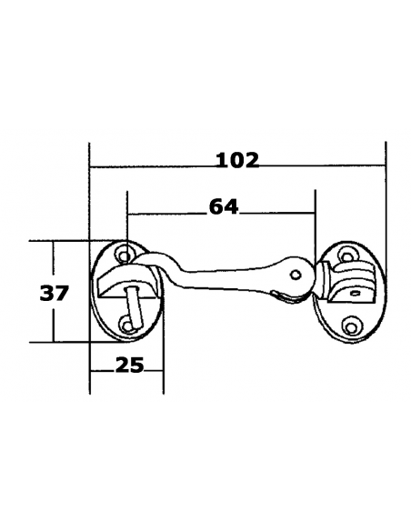 GANCETTO INOX 316 A DOPPIO SNODO