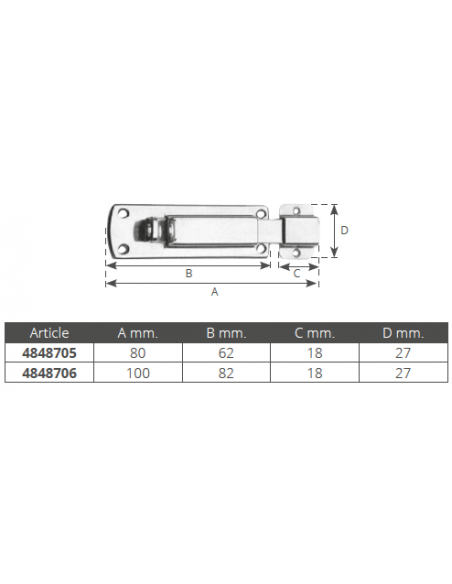 CATENACCIO INOX CON PORTALUCCHETTO