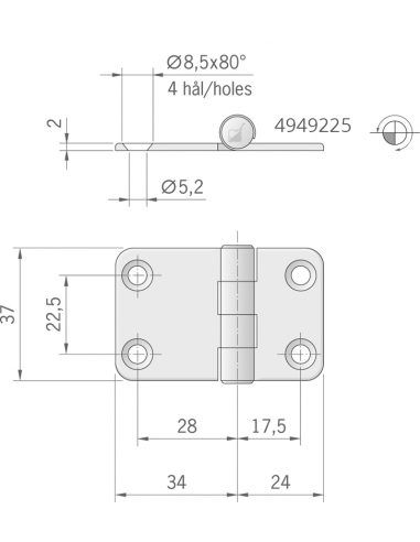 CERNIERA MM.58X37