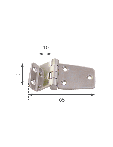 CERNIERA A SQUADRA MM.65X35
