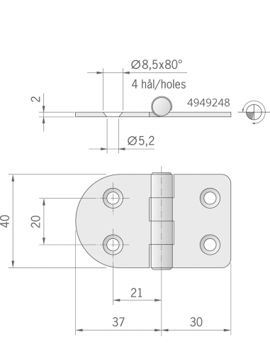 CERNIERA MM.67X40