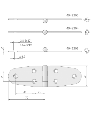 CERNIERA MM.140X40