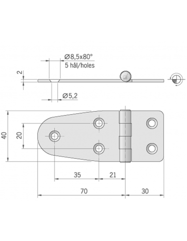 CERNIERA MM.100X40