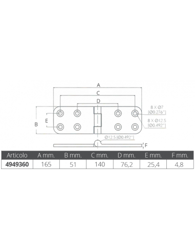 CERNIERA MM.165X51