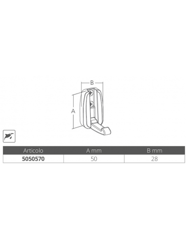 APPENDIABITO INOX A SCOMPARSA
