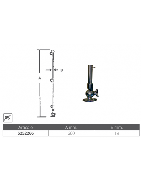 ASTA PORTA BANDIERA INOX